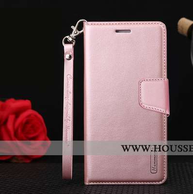 Coque Xiaomi Mi A1 Cuir Véritable Cuir Protection Rose Fluide Doux Téléphone Portable Étui