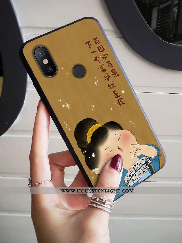 Coque Xiaomi Mi A2 Lite Ultra Tendance Peinture Fluide Doux Personnalité Mode Téléphone Portable Jau