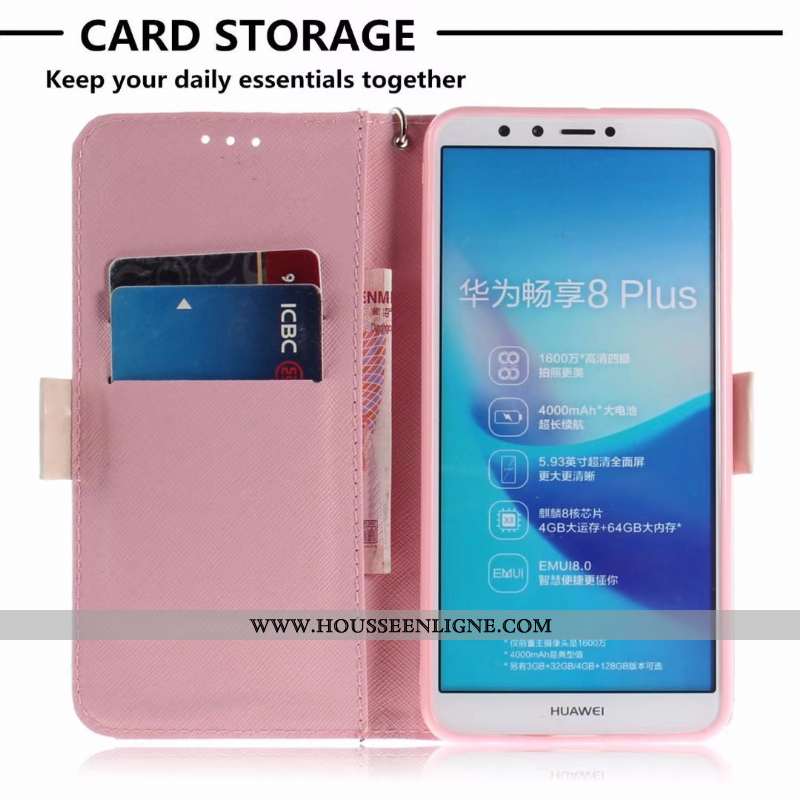 Coque Xiaomi Mi A2 Protection Dessin Animé Fluide Doux Plier Carte Portefeuille Téléphone Portable R