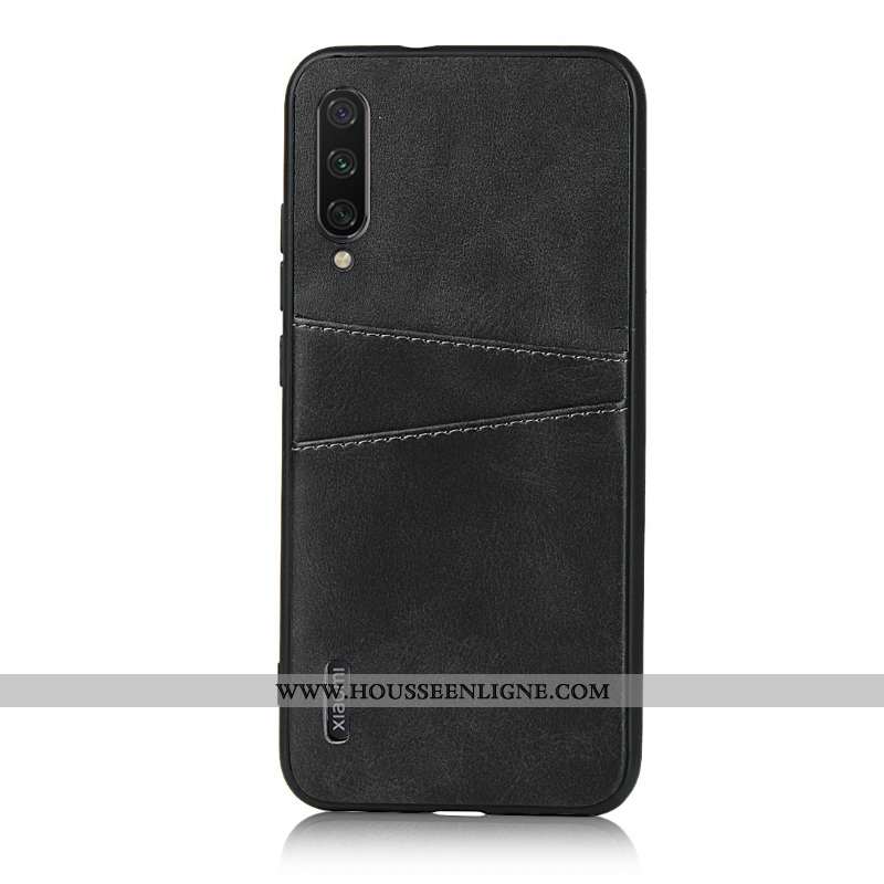 Coque Xiaomi Mi A3 Cuir Carte Téléphone Portable Incassable Noir Sac Carte Petit