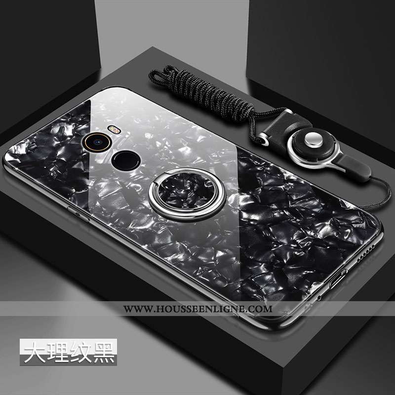 Coque Xiaomi Mi Mix 2 Créatif Tendance Ornements Suspendus Protection Difficile Petit Tempérer Noir