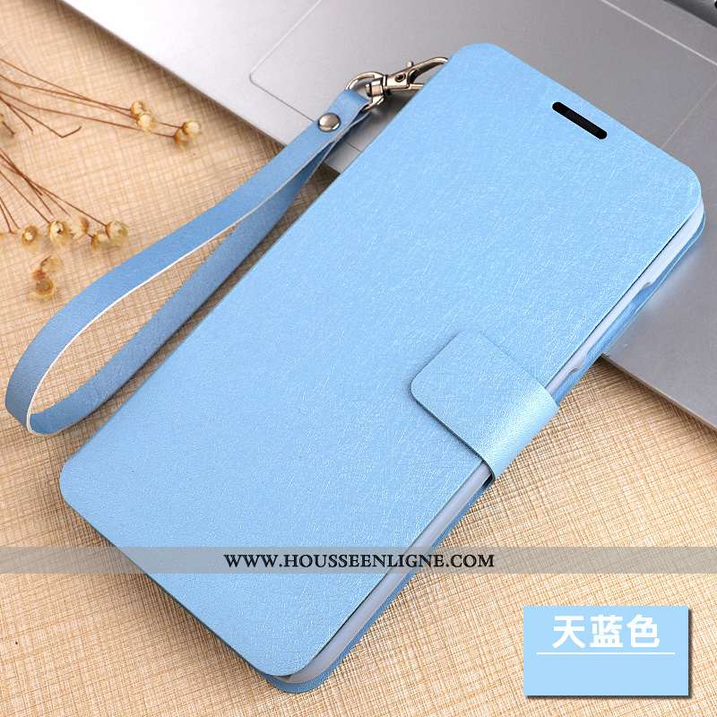 Coque Xiaomi Mi Mix 2 Cuir Protection Étui Téléphone Portable Clamshell Bleu Petit