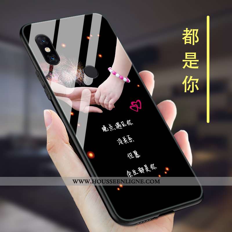 Coque Xiaomi Mi Mix 2s Tendance Légère Tout Compris Verre Silicone Téléphone Portable Simple Gris