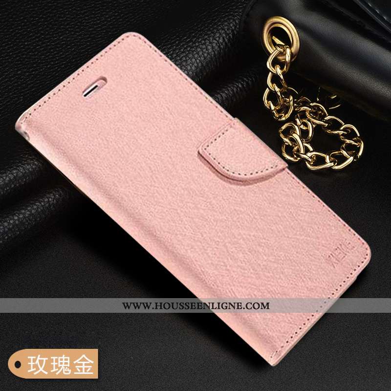 Coque Xiaomi Mi Note 10 Cuir Modèle Fleurie Soie Mulberry Rouge Petit Incassable Tout Compris Rose