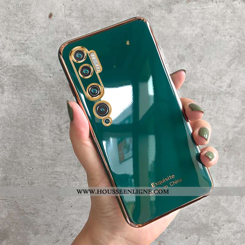 Coque Xiaomi Mi Note 10 Silicone Personnalité Incassable Placage Téléphone Portable Tout Compris Ver