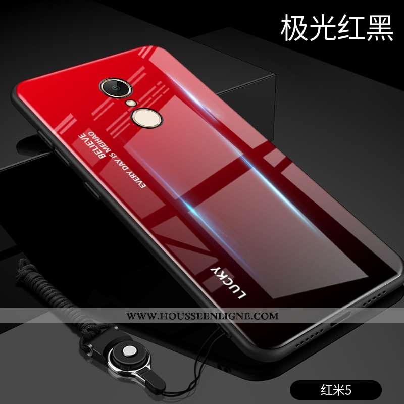 Coque Xiaomi Redmi 5 Ultra Tendance Légère Rouge Difficile Tout Compris