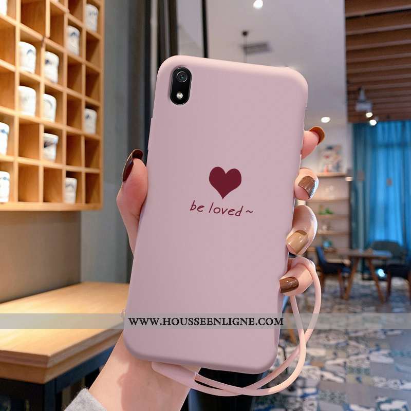 Coque Xiaomi Redmi 7a Fluide Doux Silicone Net Rouge Ultra Amour Rouge Protection Verte