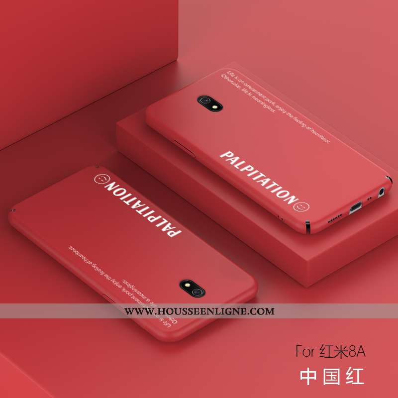 Coque Xiaomi Redmi 8a Protection Délavé En Daim Ultra Téléphone Portable Membrane Rouge Légère Verte
