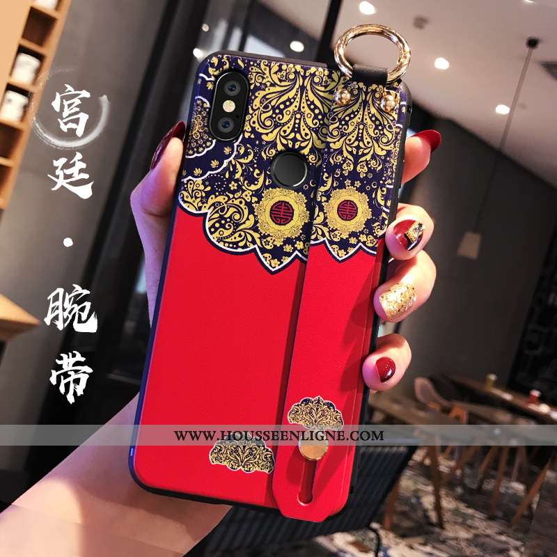 Coque Xiaomi Redmi Note 5 Légère Fluide Doux Protection Style Chinois Rouge Téléphone Portable