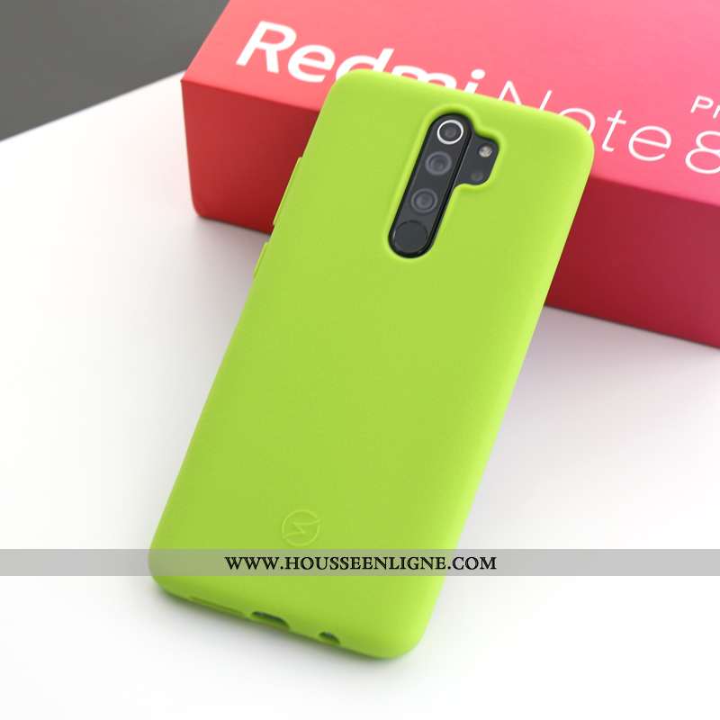Coque Xiaomi Redmi Note 8 Pro Silicone Épaissir Rouge Téléphone Portable Étui Tout Compris Antidérap