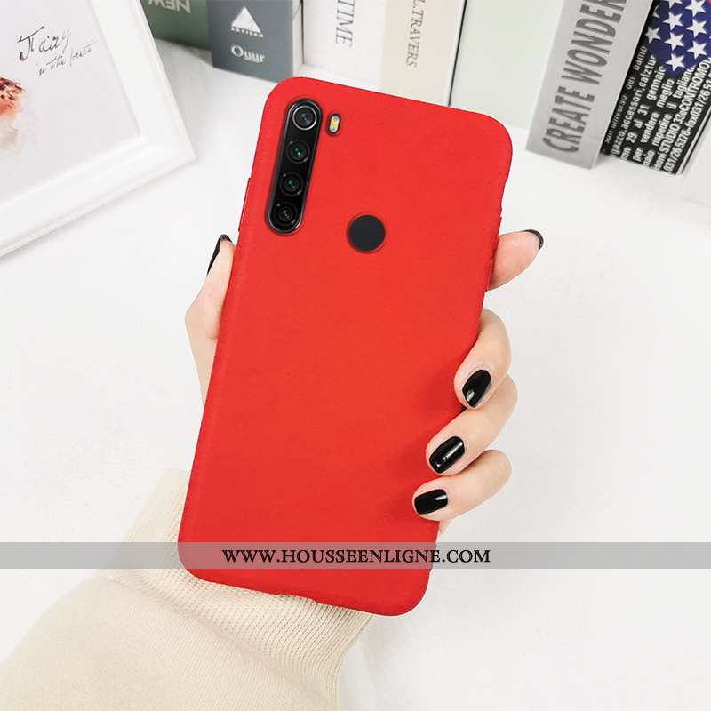 Coque Xiaomi Redmi Note 8t Protection Personnalité Couleurs De Bonbon Téléphone Portable Couleur Uni