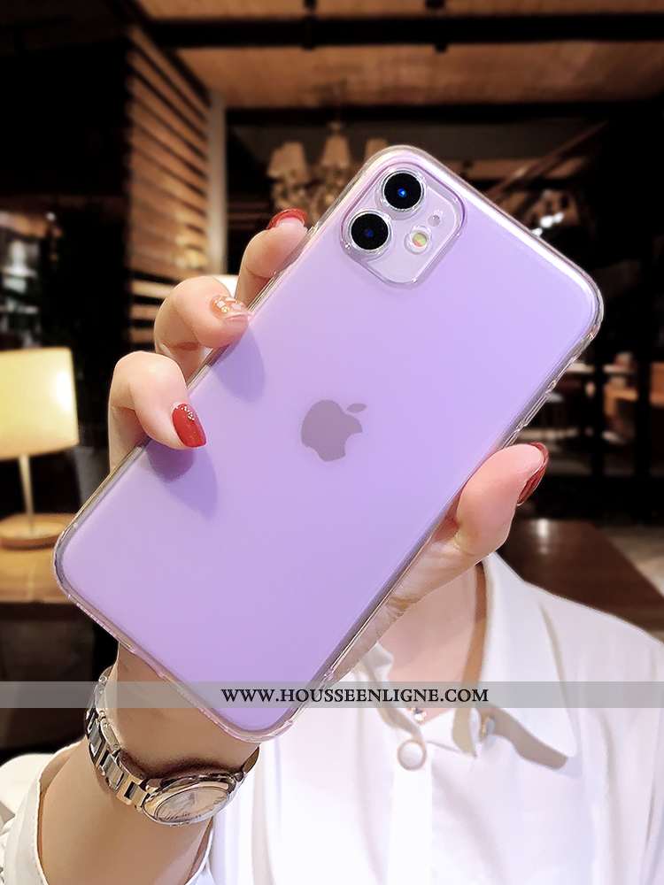 Coque iPhone 11 Ultra Tendance Légère Violet Tout Compris Net Rouge