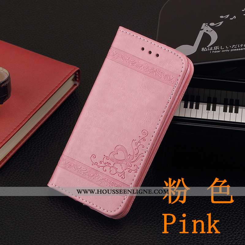 Coque iPhone Xr Portefeuille Cuir Protection Tout Compris Carte Rouge Téléphone Portable