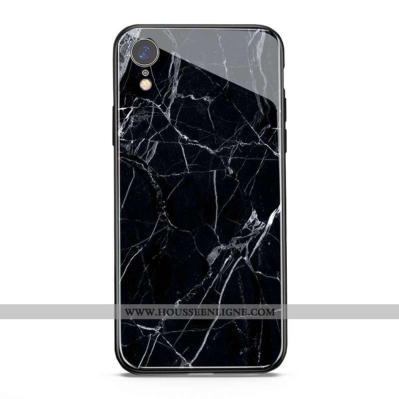 Coque iPhone Xr Protection Verre Net Rouge Étui Amoureux Téléphone Portable Nouveau Blanche