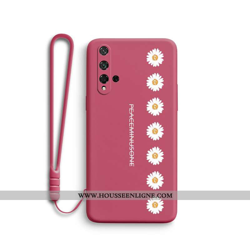 Housse Honor 20 Légère Silicone Incassable Téléphone Portable Protection Personnalité Tendance Rouge