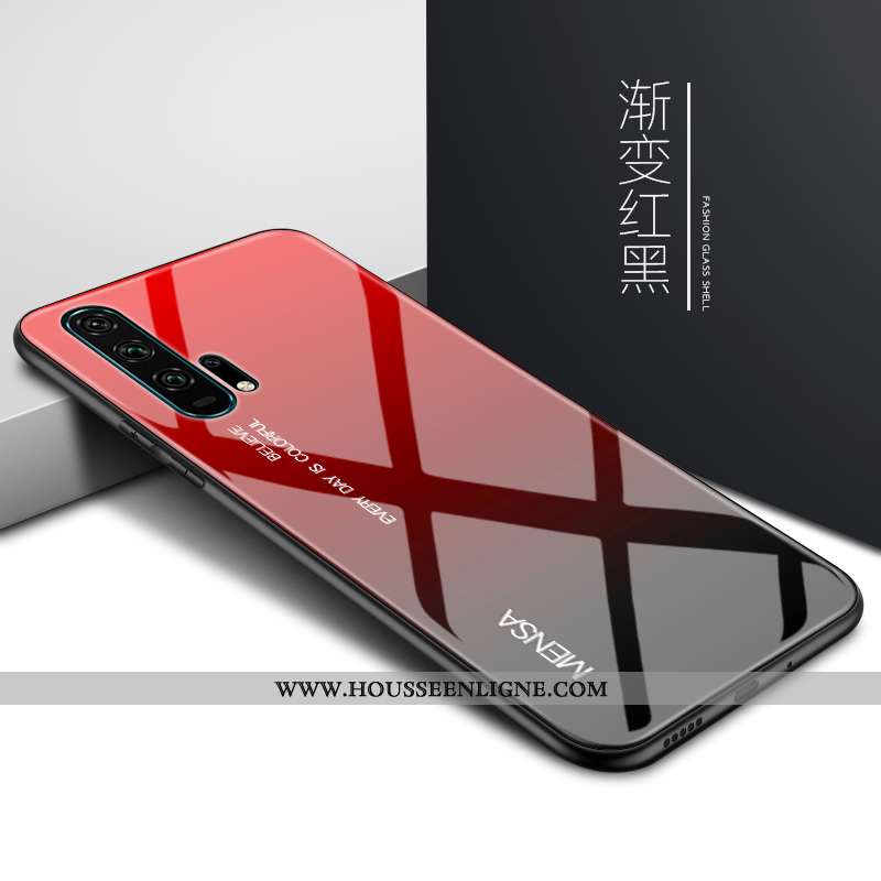 Housse Honor 20 Pro Protection Verre Silicone Rouge Tendance Tout Compris Téléphone Portable