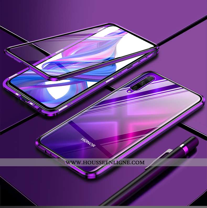 Housse Honor 9x Pro Transparent Ultra Étui Coque Tout Compris Téléphone Portable Protection Violet