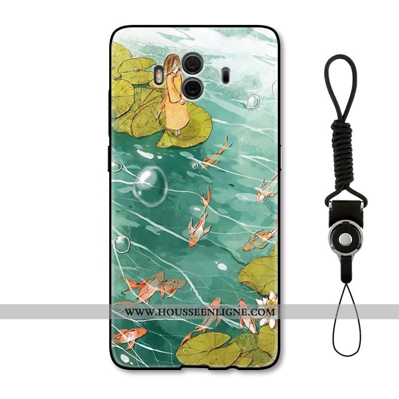 Housse Huawei Mate 10 Gaufrage Protection Incassable Coque Style Chinois Téléphone Portable Étui Bei