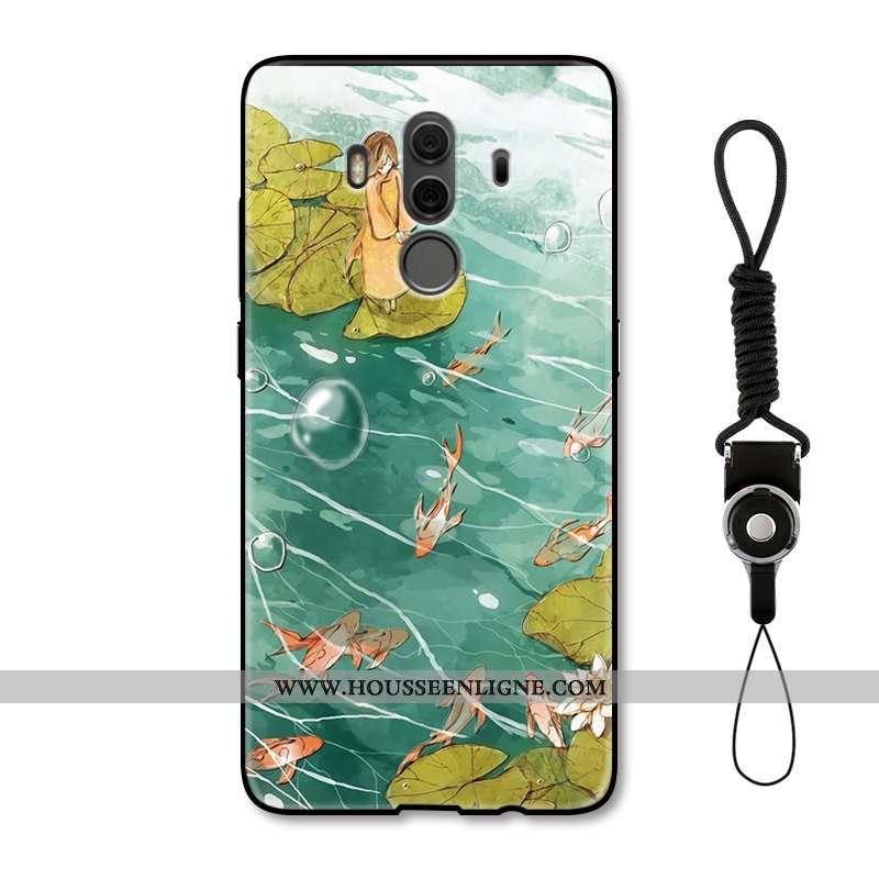 Housse Huawei Mate 10 Gaufrage Protection Incassable Coque Style Chinois Téléphone Portable Étui Bei