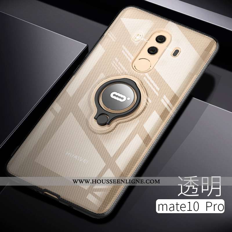 Housse Huawei Mate 10 Pro Protection Transparent Anneau Téléphone Portable Net Rouge Tout Compris Si