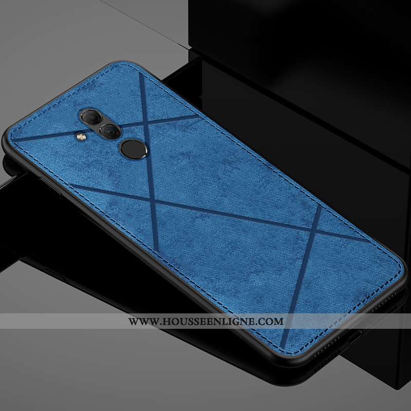 Housse Huawei Mate 20 Lite Personnalité Créatif Protection Téléphone Portable Tissu Mode Étui Bleu