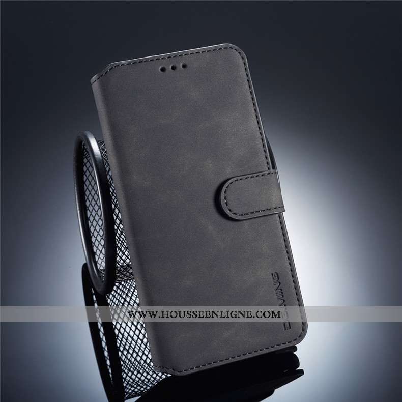 Housse Huawei Mate 20 Pro Protection Portefeuille Téléphone Portable Fluide Doux Gris Coque Carte