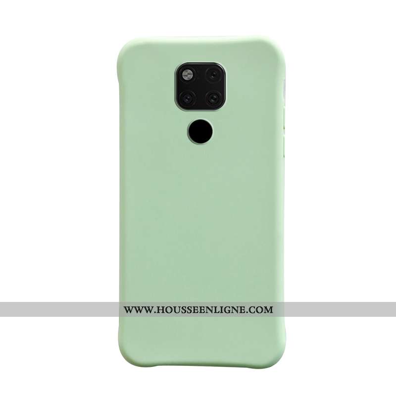 Housse Huawei Mate 20 X Tendance Légère Couleur Unie Bleu Tout Compris Téléphone Portable Simple