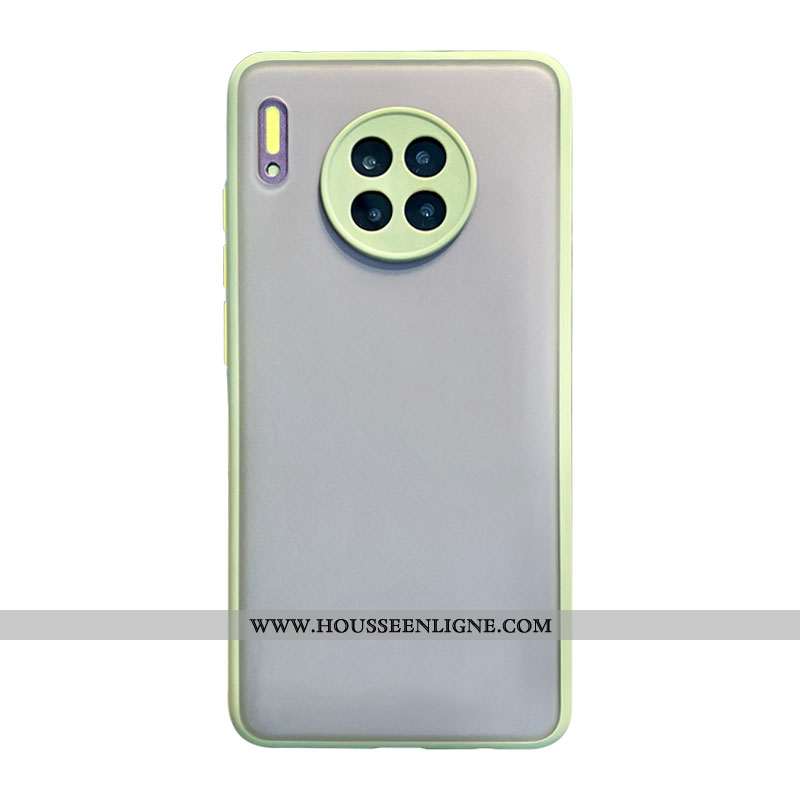 Housse Huawei Mate 30 Créatif Silicone Coque Luxe Téléphone Portable Simple Vert Verte