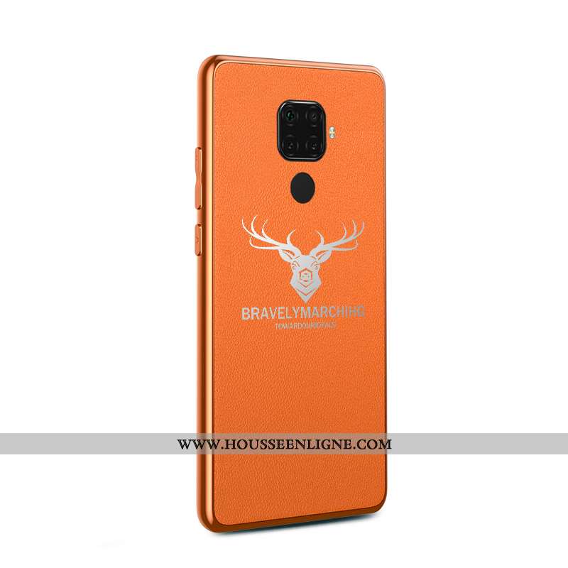 Housse Huawei Mate 30 Lite Mode Protection Coque Téléphone Portable Tendance Étui Orange