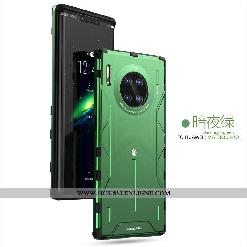 Housse Huawei Mate 30 Pro Protection Personnalité Tendance Coque Net Rouge Légère Silicone Verte