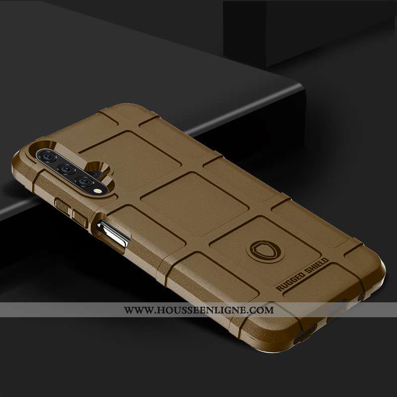 Housse Huawei Nova 5t Protection Fluide Doux Téléphone Portable Incassable Étui Silicone Coque Noir