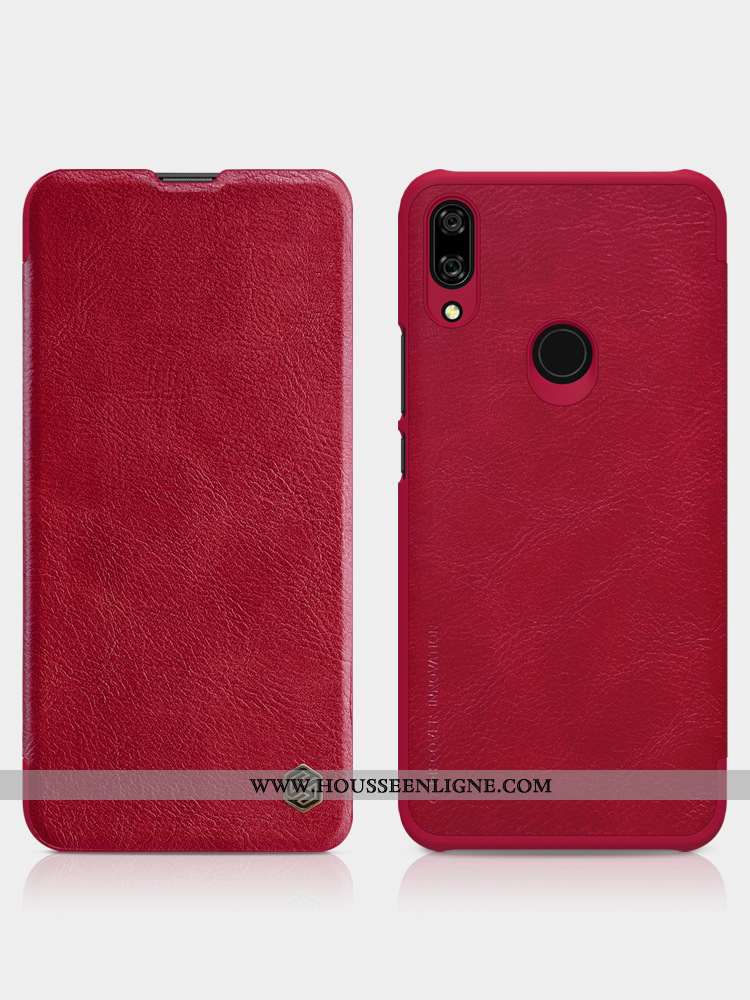 Housse Huawei P Smart Z Cuir Rouge Téléphone Portable Étui