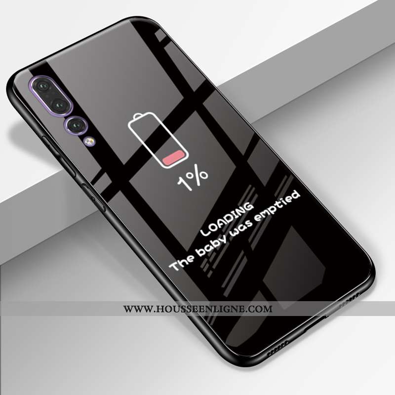 Housse Huawei P20 Pro Cuir Véritable Silicone Amoureux Téléphone Portable Personnalité Incassable Ét