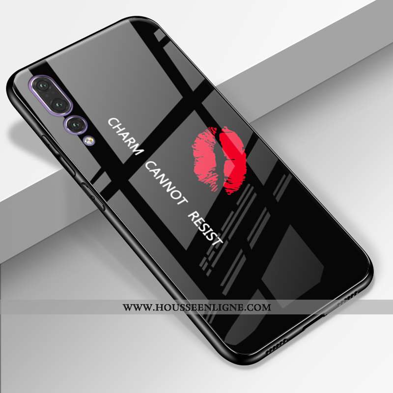 Housse Huawei P20 Pro Cuir Véritable Silicone Amoureux Téléphone Portable Personnalité Incassable Ét