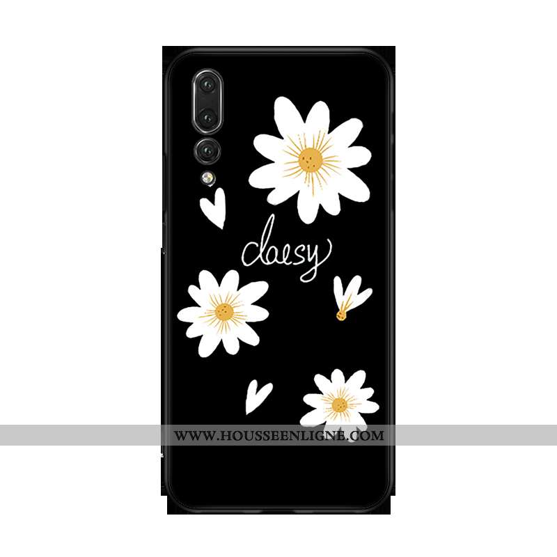 Housse Huawei P20 Pro Personnalité Fluide Doux Silicone Noir Tout Compris Téléphone Portable Petite 