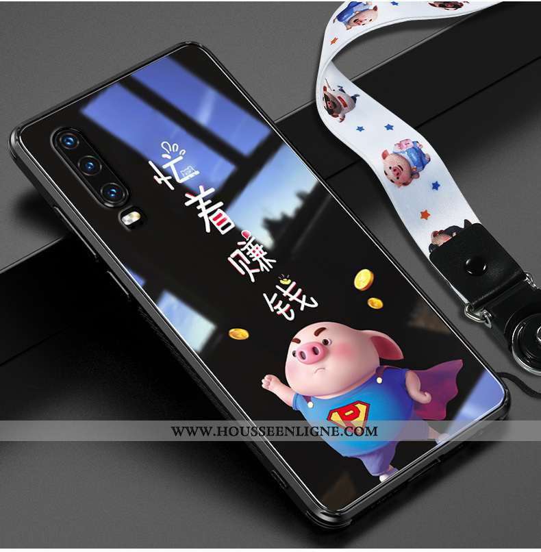 Housse Huawei P30 Charmant Ultra Téléphone Portable Légère Étui Dessin Animé Tendance Rose