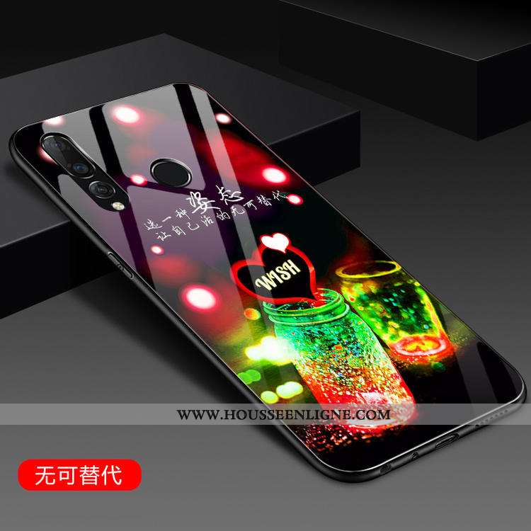 Housse Huawei P30 Lite Xl Silicone Mode Tendance Incassable Net Rouge Rouge Personnalité Rose