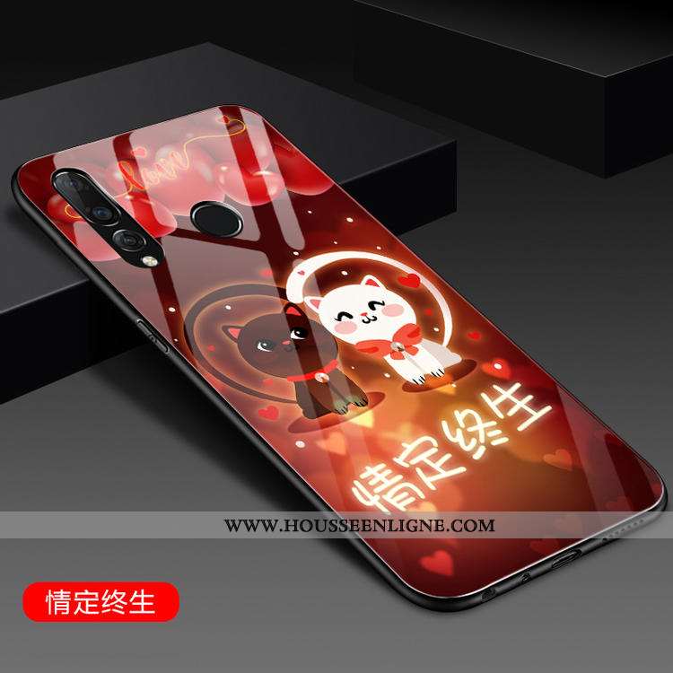 Housse Huawei P30 Lite Xl Silicone Mode Tendance Incassable Net Rouge Rouge Personnalité Rose