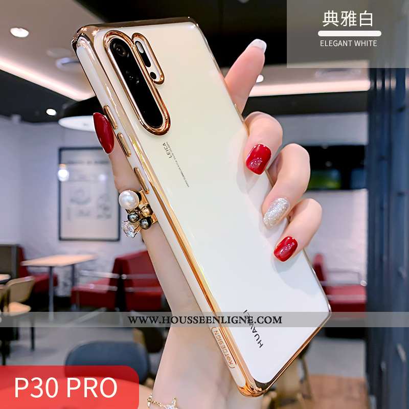 Housse Huawei P30 Pro Fluide Doux Silicone Tout Compris Téléphone Portable Incassable Légère Simple 