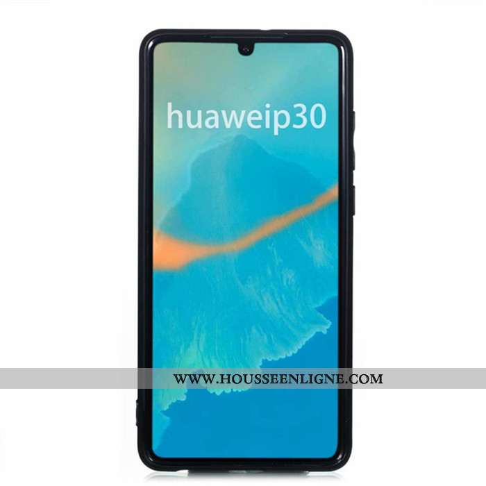 Housse Huawei P30 Pro Protection Cuir Incassable Téléphone Portable Coque Sac Carte Étui Gris