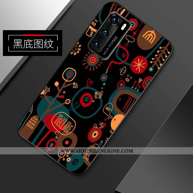 Housse Huawei P40 Dessin Animé Ultra Téléphone Portable Incassable Personnalité Net Rouge Tendance B