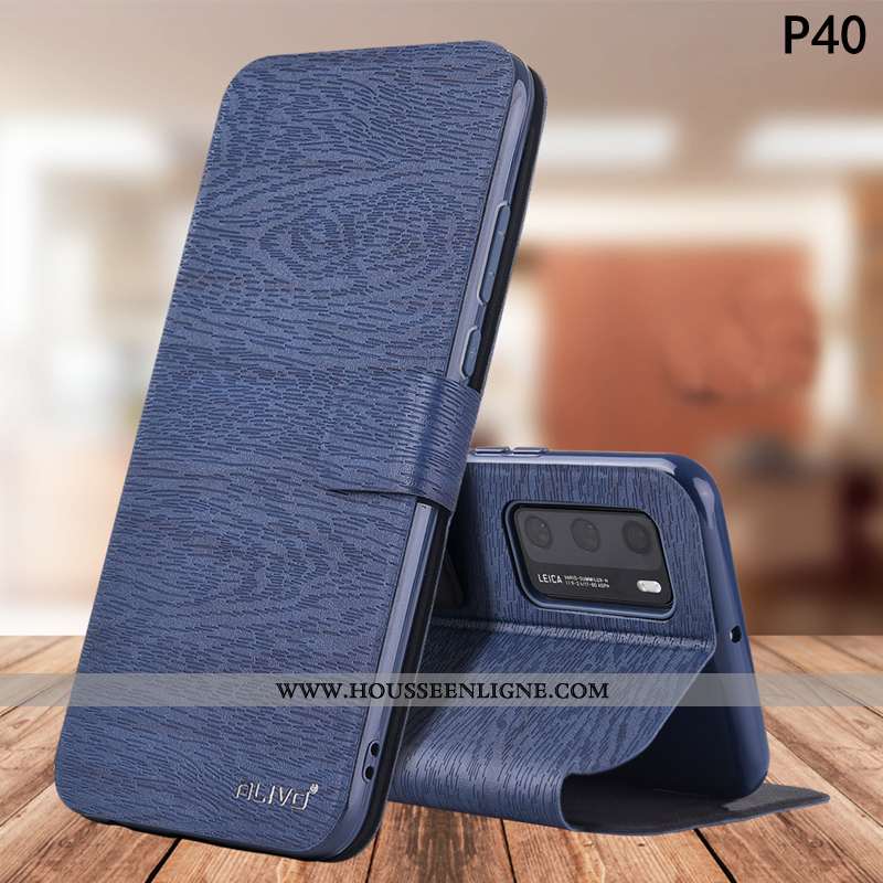 Housse Huawei P40 Fluide Doux Silicone Téléphone Portable Étui Cuir Protection Tout Compris Champagn