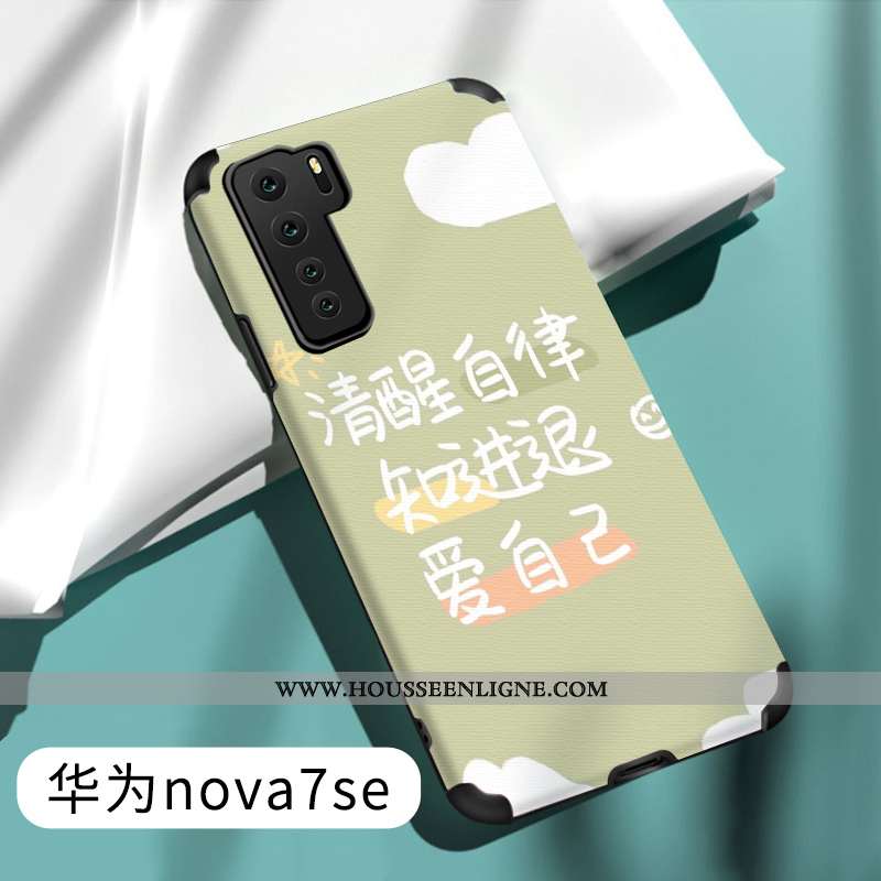 Housse Huawei P40 Lite 5g Fluide Doux Silicone Créatif Gris Téléphone Portable Étui Incassable