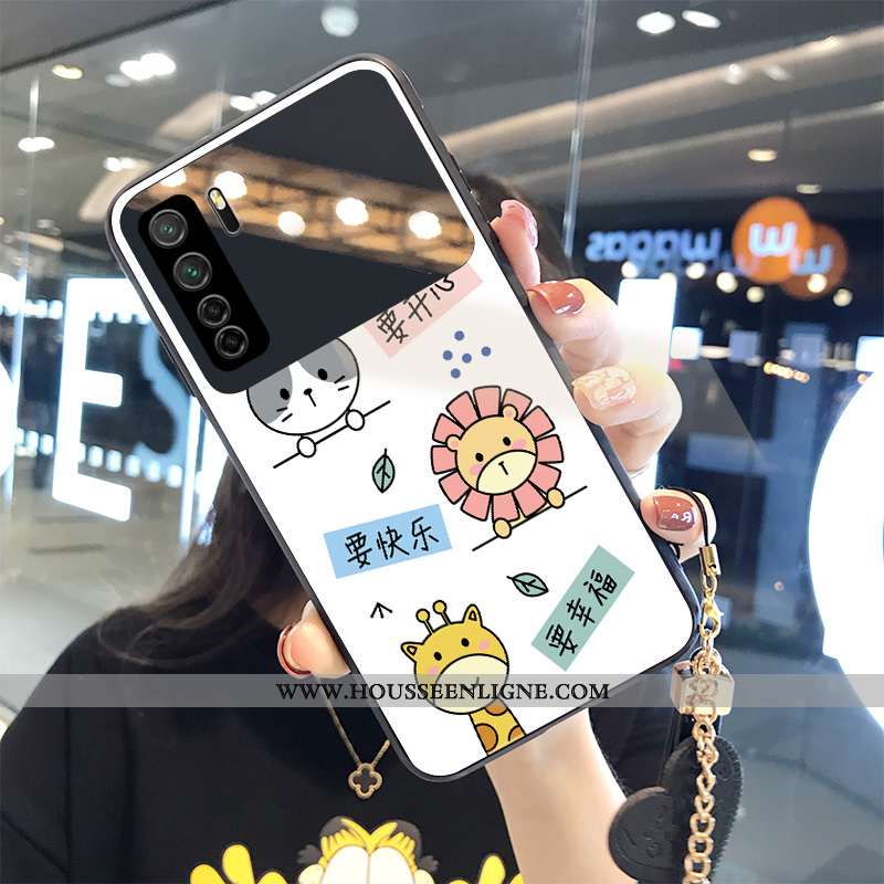 Housse Huawei P40 Lite 5g Personnalité Créatif Miroir Animal Incassable Blanc Téléphone Portable Bla