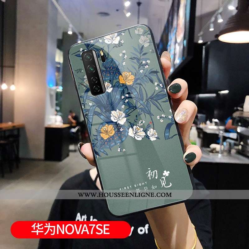 Housse Huawei P40 Lite 5g Verre Silicone Coque Net Rouge Vert Nouveau Tout Compris Verte