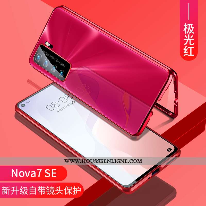 Housse Huawei P40 Lite 5g Verre Transparent Tout Compris Magnétisme Créatif Reversible Protection No