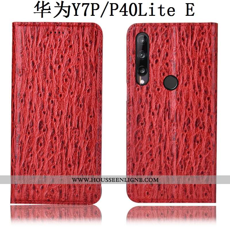 Housse Huawei P40 Lite E Modèle Fleurie Protection Coque Téléphone Portable Oiseau Rouge