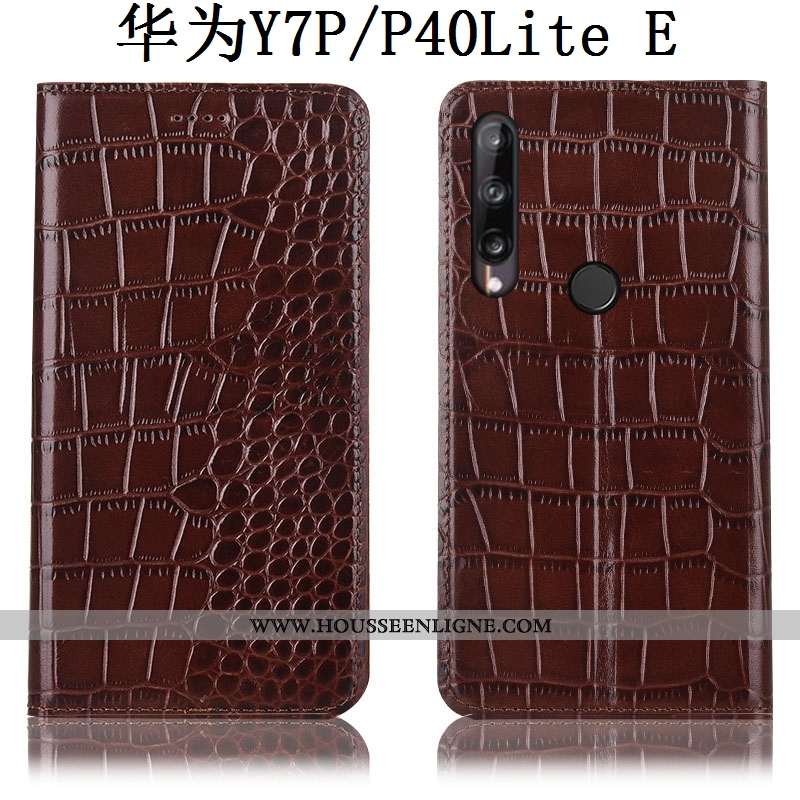 Housse Huawei P40 Lite E Protection Cuir Véritable Téléphone Portable Étui Tout Compris Incassable M
