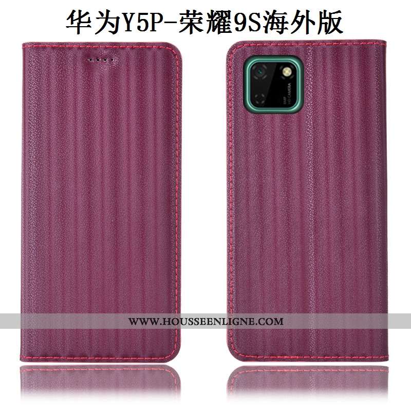 Housse Huawei Y5p Modèle Fleurie Protection Téléphone Portable Tout Compris Coque Violet Dégradé