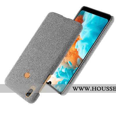 Housse Huawei Y6s Délavé En Daim Modèle Fleurie Incassable Difficile Tissu Téléphone Portable Étui G